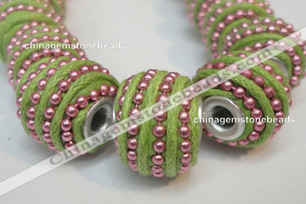 CIB471 14*14mm drum fashion Indonesia jewelry beads wholesale