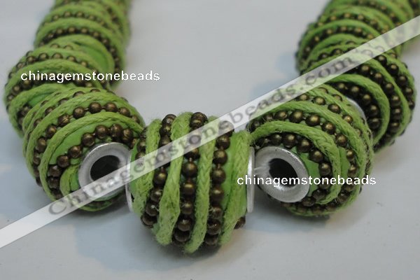 CIB472 14*14mm drum fashion Indonesia jewelry beads wholesale