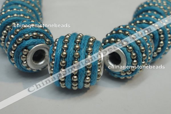 CIB473 14*14mm drum fashion Indonesia jewelry beads wholesale