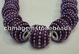 CIB474 14*14mm drum fashion Indonesia jewelry beads wholesale