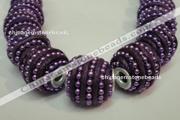 CIB474 14*14mm drum fashion Indonesia jewelry beads wholesale