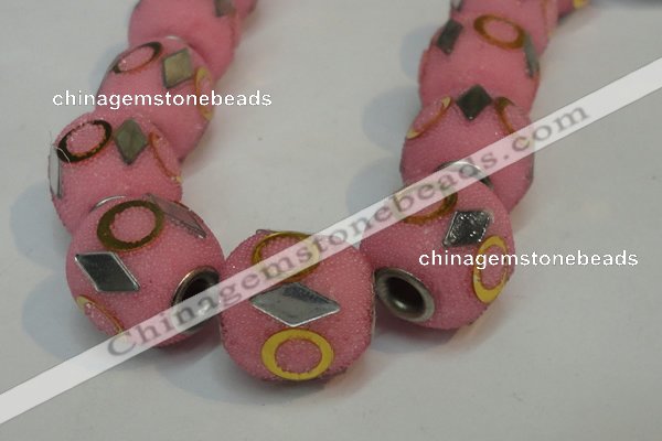 CIB481 15*16mm drum fashion Indonesia jewelry beads wholesale