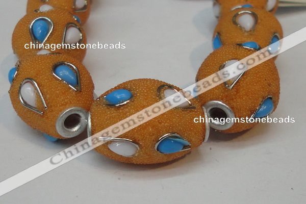 CIB490 18*23mm drum fashion Indonesia jewelry beads wholesale