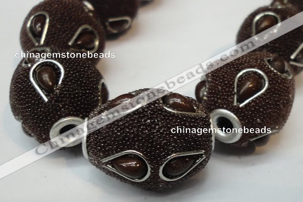 CIB493 18*23mm drum fashion Indonesia jewelry beads wholesale