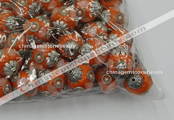 CIB503 22mm round fashion Indonesia jewelry beads wholesale