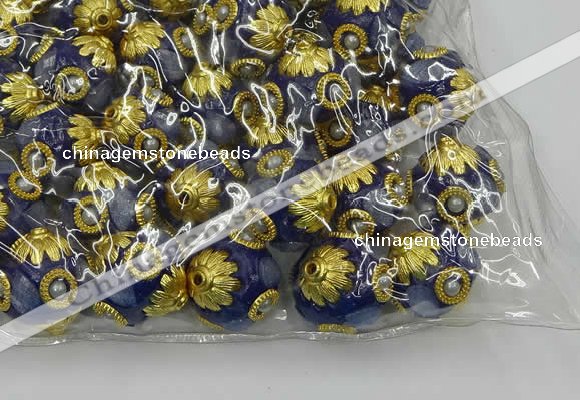 CIB536 22mm round fashion Indonesia jewelry beads wholesale