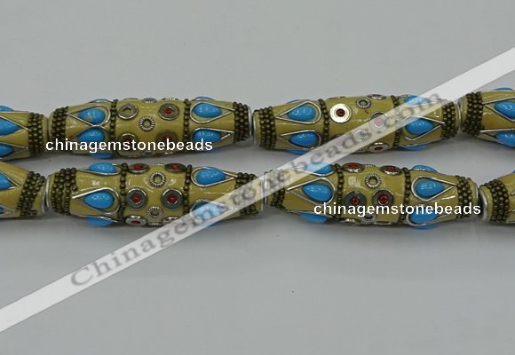 CIB563 16*60mm rice fashion Indonesia jewelry beads wholesale