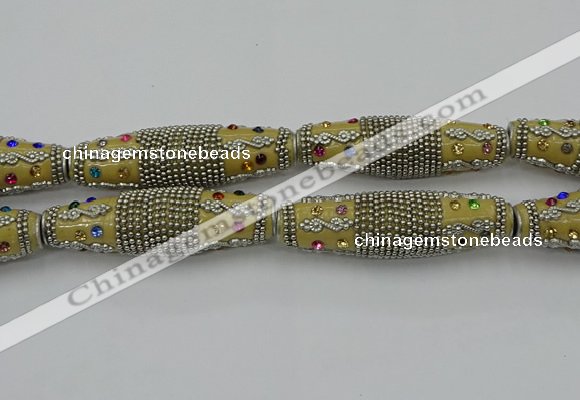 CIB601 16*60mm rice fashion Indonesia jewelry beads wholesale