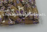 CIB602 16*60mm rice fashion Indonesia jewelry beads wholesale