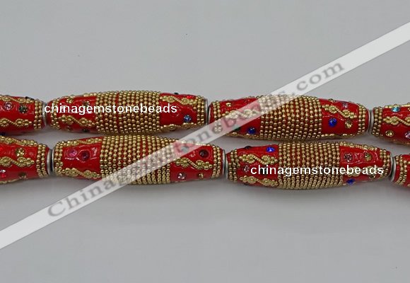 CIB605 16*60mm rice fashion Indonesia jewelry beads wholesale