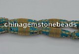 CIB607 16*60mm rice fashion Indonesia jewelry beads wholesale