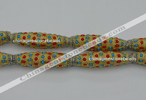 CIB632 16*60mm rice fashion Indonesia jewelry beads wholesale