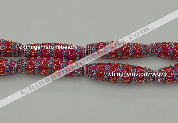 CIB634 16*60mm rice fashion Indonesia jewelry beads wholesale