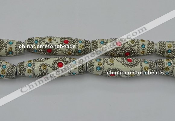 CIB645 16*60mm rice fashion Indonesia jewelry beads wholesale