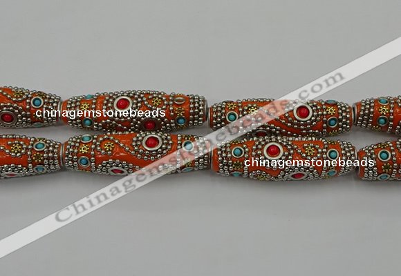 CIB647 16*60mm rice fashion Indonesia jewelry beads wholesale