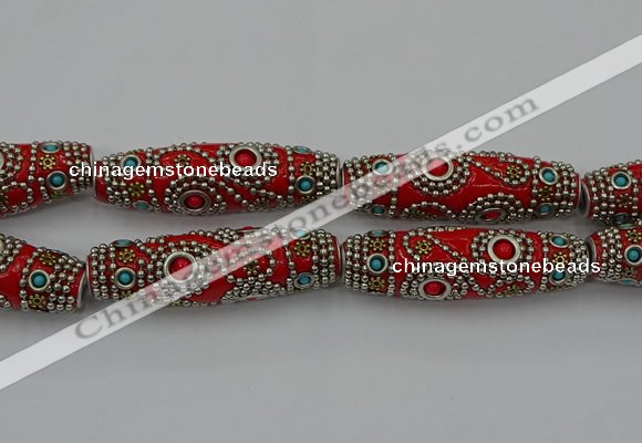 CIB648 16*60mm rice fashion Indonesia jewelry beads wholesale