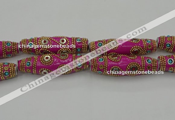 CIB664 16*60mm rice fashion Indonesia jewelry beads wholesale