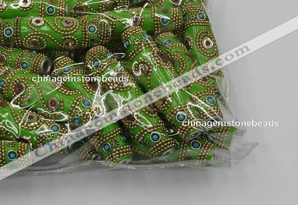 CIB674 16*60mm rice fashion Indonesia jewelry beads wholesale