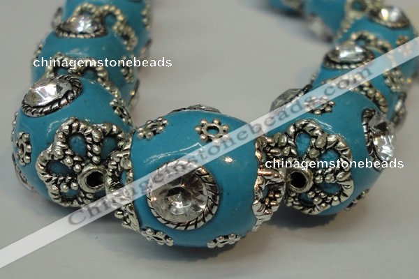 CIB82 16*22mm oval fashion Indonesia jewelry beads wholesale