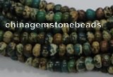 CIJ06 15.5 inches 4*6mm rondelle impression jasper beads wholesale