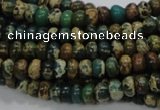 CIJ07 15.5 inches 6*8mm rondelle impression jasper beads wholesale