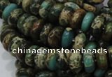 CIJ08 15.5 inches 6*10mm rondelle impression jasper beads wholesale