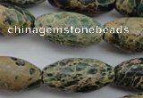 CIJ102 15.5 inches 15*30mm rice impression jasper beads wholesale