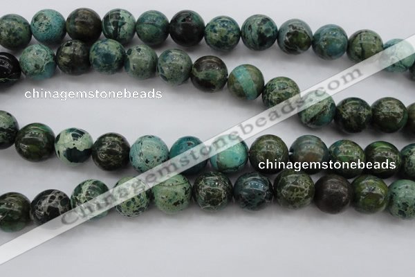 CIJ108 15.5 inches 12mm round dyed impression jasper beads wholesale