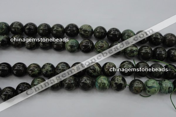 CIJ110 15.5 inches 12mm round dyed impression jasper beads wholesale