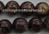 CIJ115 15.5 inches 12mm round dyed impression jasper beads wholesale