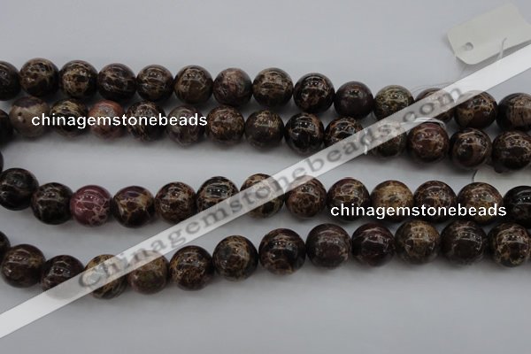 CIJ115 15.5 inches 12mm round dyed impression jasper beads wholesale