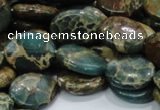 CIJ12 15.5 inches 15*20mm oval impression jasper beads wholesale