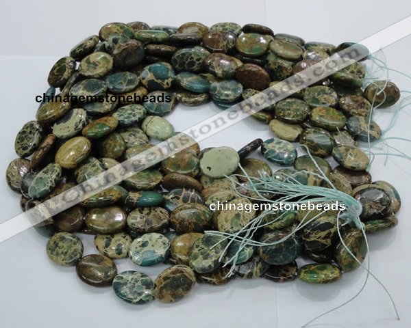 CIJ14 15.5 inches 18*25mm oval impression jasper beads wholesale