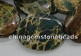 CIJ15 15.5 inches 22*30mm oval impression jasper beads wholesale