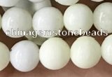 CIJ201 15.5 inches 6mm round ivory jade beads wholesale