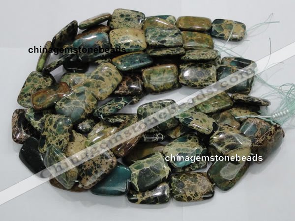 CIJ21 15.5 inches 22*30mm rectangle impression jasper beads wholesale