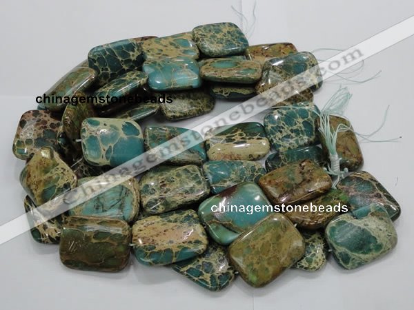 CIJ22 15.5 inches 30*40mm rectangle impression jasper beads wholesale