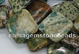 CIJ24 15.5 inches 20*20mm diamond impression jasper beads wholesale