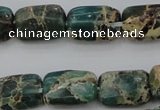 CIJ70 15.5 inches 8*12mm rectangle impression jasper beads wholesale