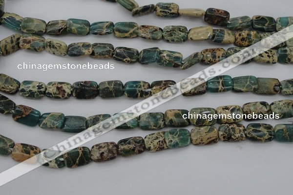 CIJ70 15.5 inches 8*12mm rectangle impression jasper beads wholesale