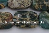 CIJ72 15.5 inches 12*16mm rectangle impression jasper beads wholesale