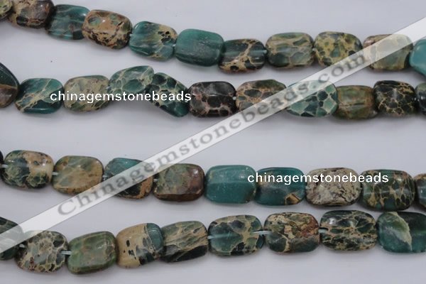 CIJ72 15.5 inches 12*16mm rectangle impression jasper beads wholesale