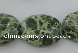 CIJ80 15.5 inches 13*18mm oval impression jasper beads wholesale