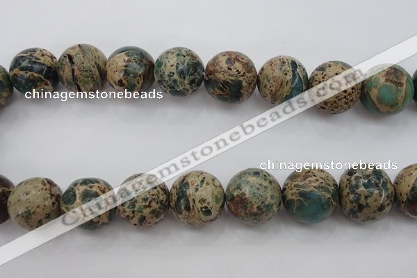 CIJ86 15.5 inches 18mm round impression jasper beads wholesale