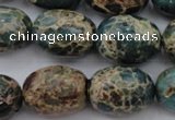 CIJ93 15.5 inches 15*20mm drum impression jasper beads wholesale