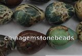 CIJ98 15.5 inches 15*20mm teardrop impression jasper beads wholesale