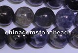 CIL04 15.5 inches 9mm round natural iolite gemstone beads