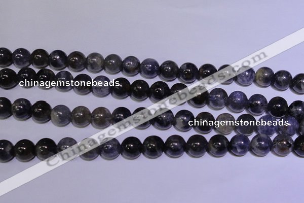 CIL04 15.5 inches 9mm round natural iolite gemstone beads