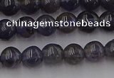 CIL100 15.5 inches 4mm round iolite gemstone beads wholesale