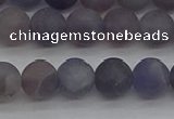 CIL109 15.5 inches 6mm round matte iolite gemstone beads